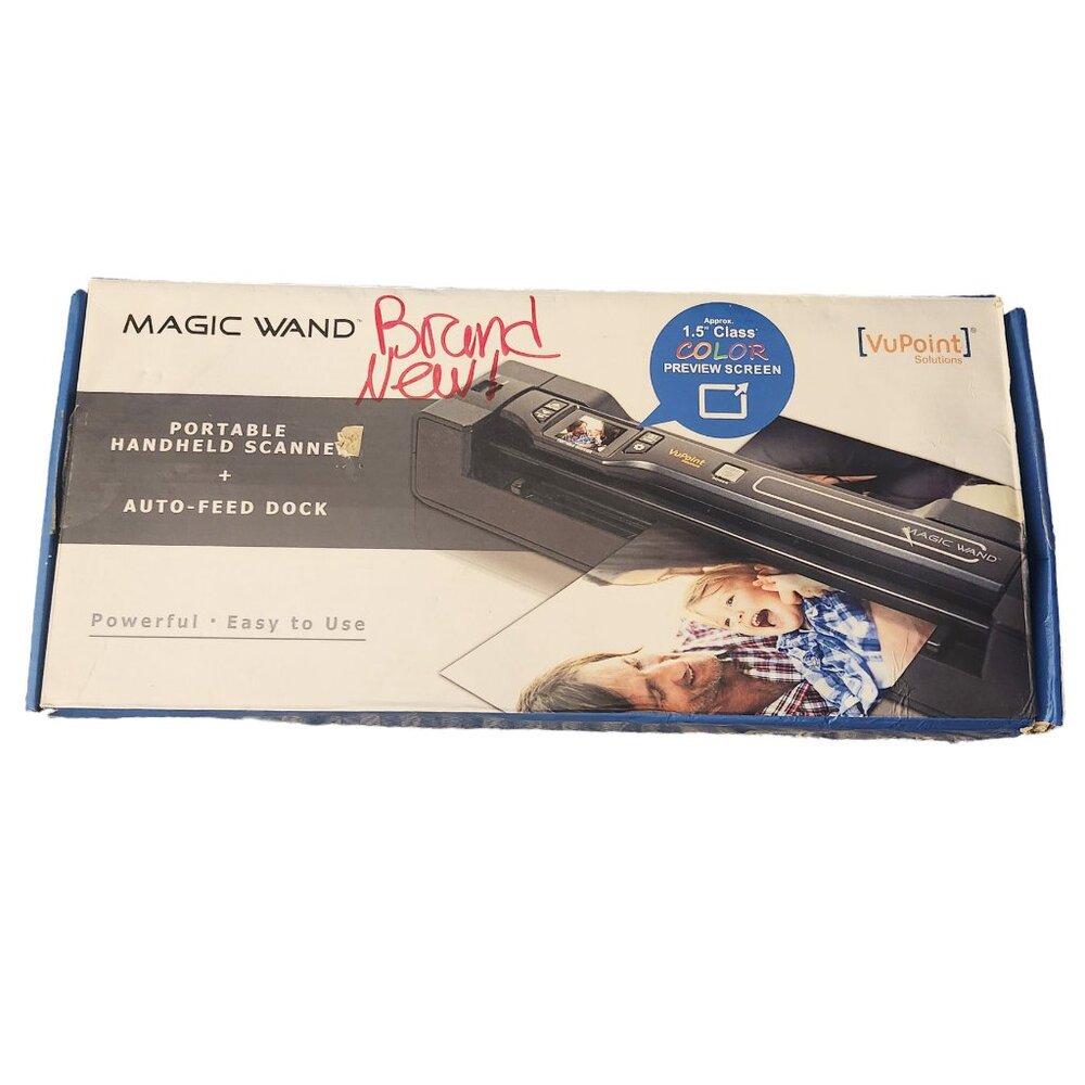 Vupoint Magic Wand Handheld Scanner PDSDK-ST470PU-VP w/Auto Feed Dock